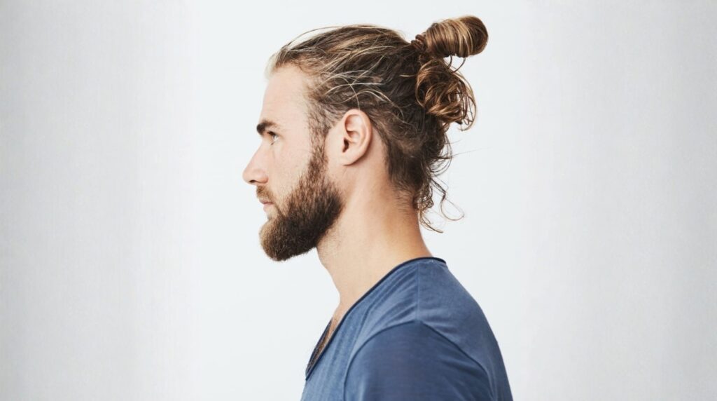 Messy Man Bun