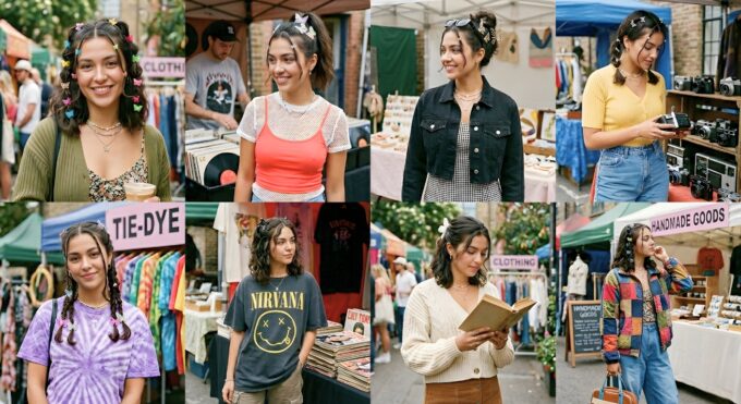 90s Butterfly Clips Hairstyle